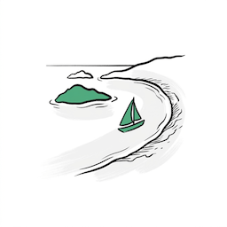 Bay archipelago port inlet