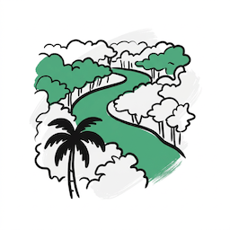 Jungle river crossing